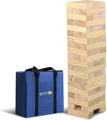 Garden Games Big Game Hunters Giant Tumble Towers 58 Piece Wooden Block Game 5