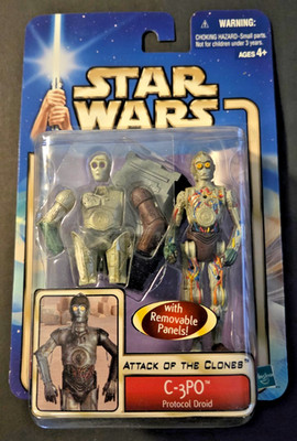 Hasbro 2002 Star Wars Saga Series #4 C-3PO Protocol Droid AotC MoC