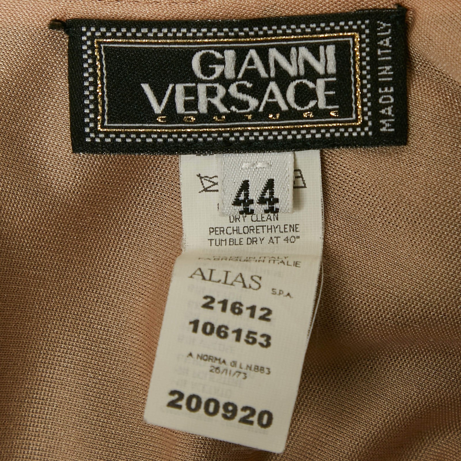 Gianni Versace Couture Black Pattered Knit Leather Trim Short Dress M image 4
