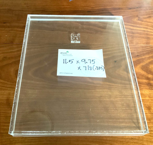 Clear Acrylic Hanging Holder for Magazines or Documents  Display Case Wall Mount