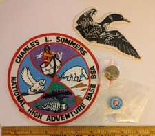 Charles Sommers High Adventure Base 6" Back Patch, Patch and Pins New
