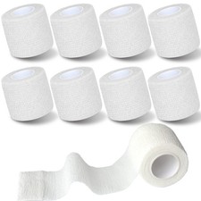 8 Pack 2 in x 5 Yards Self Adhesive Bandage Wrap Elastic Cohesive Self Adhere