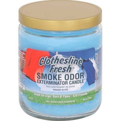 1x Smoke Odor Candle Clothesline Fresh 13oz
