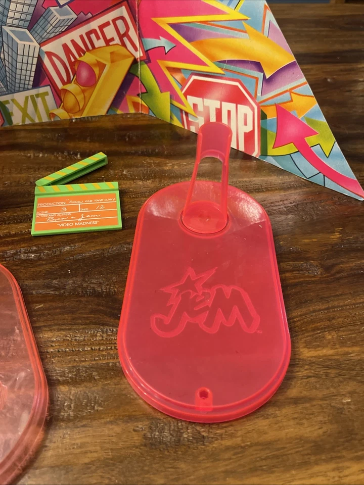 VTG 80s Jem and the Holograms doll VIDEO MADNESS Playset Items & Doll Stand - Image 2 of 4