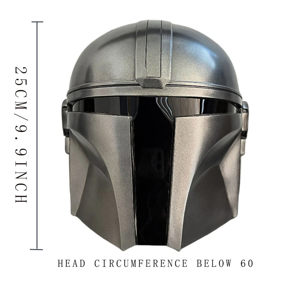 Movie Star Wars The Mandalorian 1:1 Helmet Full Mask Resin Headgear Cosplay Prop - Image 4 of 4