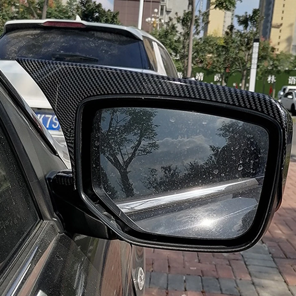 Cubierta de espejo retrovisor bocina exterior de carbono ABS apta para Acura ILX 2013-2022 Foto 3 de 4