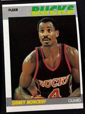 SIDNEY MONCRIEF 1987-88 FLEER MILWAUKEE BUCKS