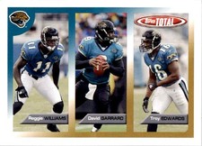 2005 Topps Total Reggie Williams/David Garrard/Troy Edwards Football Cards #3