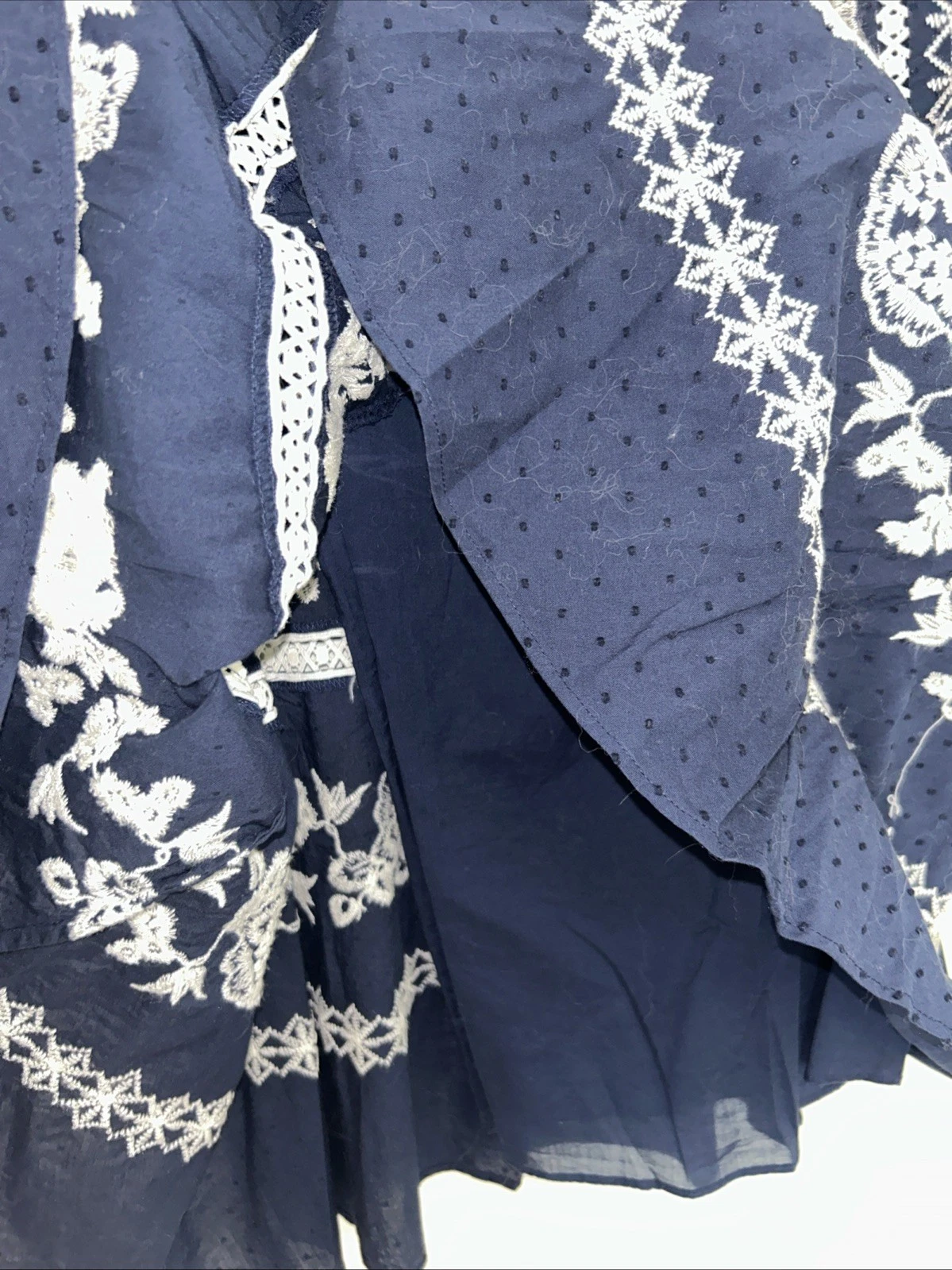 TORY BURCH Abito Tory Betulla Boho Blu Navy Taglia M