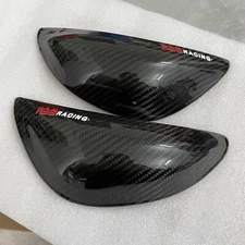 carbon fiber tank sliders decal cover sticker For Kawasaki ZX6R 636 2019-2024
