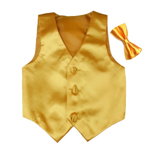 6 piezas Pantalones Cortos Grises Niño Bebé Niño Pequeño Ropa Formal + Chaleco Satén Traje con Corbata - Imagen 39 de 48