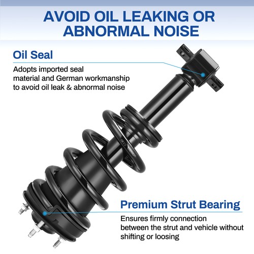 Front Strut Rear Shock Absorber 139105 for 07-13 Chevy GMC Silverado Sierra 1500 - Picture 4 of 16