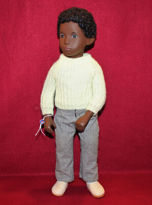 Vintage 16'' Sasha Doll Black,Caleb 318,Black Hair Black Eyes,W/Tag,No Box,UK.