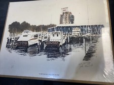 Nice John Gromosiak LaSalle Yacht Niagara Signed Numbered Art Print  Limited