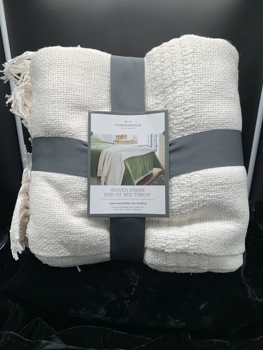 Threshold white blanket sale
