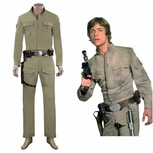 Star Wars Luke Skywalker Cosplay Costume Halloween Outfit Full Set"