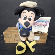 Walt Disney Store Mickey Mouse Tourist Plush Been Bag Stuffed Animal