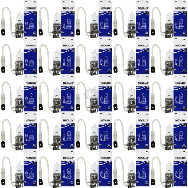 25X Neolux Halogen H3 55W 12V Sockel Pk22S-image
