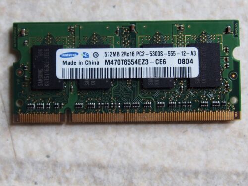 Samsung/HY 1.5GB Kit (3x512MB) OEM Laptop Ram DDR2 PC2-5300S M470T6554EZ3-CE6 - Picture 8 of 8