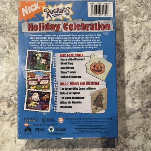 Rugrats: Holiday Celebration (DVD, 2004) BRAND New SEALED - Foto 2 di 2
