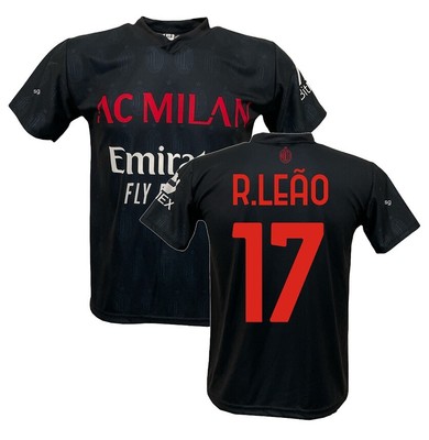 TERZA MAGLIA MILAN R. LEAO 17 UFFICIALE AUTORIZZATA 2021-22 ADULTO BIMBO |  eBay