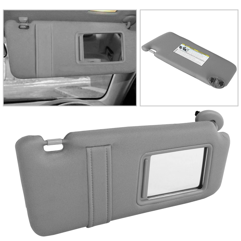 Gray Right Passenger Side Sun Visor For 2007-2011 Toyota Camry With Sunroof Foto 3 de 4