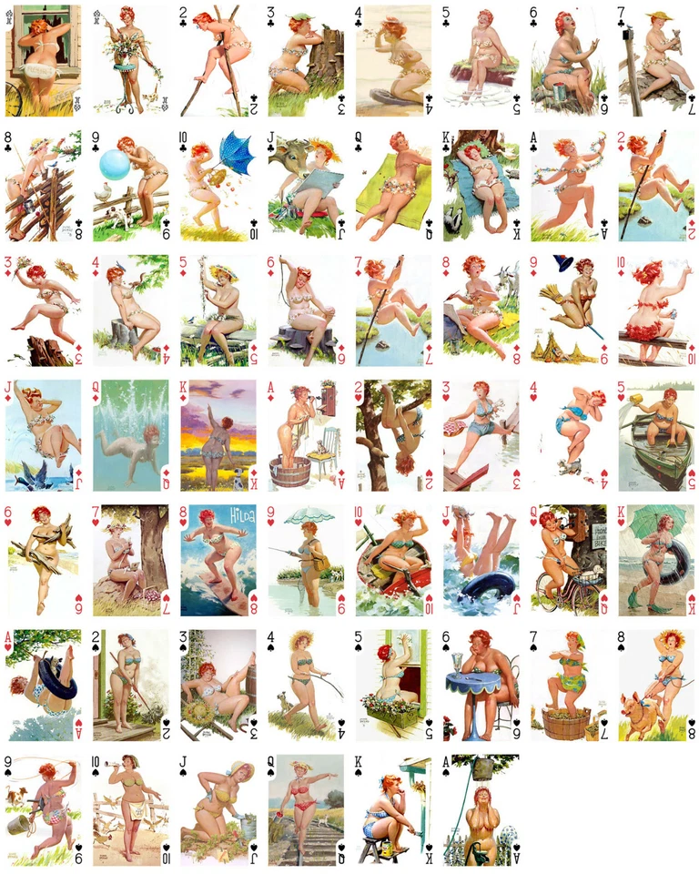 Playing Cards (Poker Deck 54 Cards) HILDA Vintage Movie Poster FlonzGift 004 - Image 2 of 4