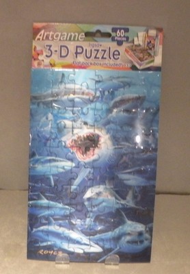 Artgame - Sharks - 3D Mini Puzzles (9421026451125)