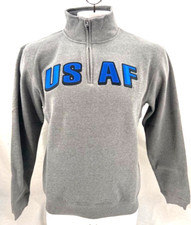 NEW USAF U.S. Air Force Falcons TOW LS 1/4 Zip Pullover Sweatshirt Men's M