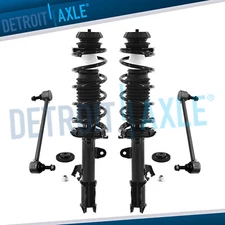 Front Left Right Struts w/ Coil Spring Sway Bar Ends Kit for Nissan Versa Note