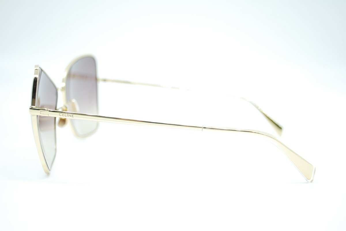 Celine CL40080U sunglasses. Celine Sunglasses CL40080U 30A Shiny Endura Gold Smoke  main image 3