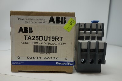 ABB TA25DU19RT A Line Therminal Overload Relay *NEW*