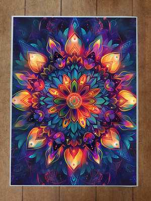 Mandala Pattern Poster 18x24in