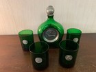 Lot 4 verres et une carafe avec blason (prix du lot)