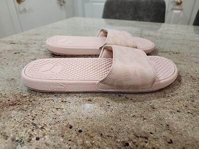 New Women's PUMA Cloud Pink Cool Cat Slide Sandals Size 10