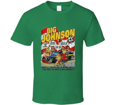 Big Johnson Retro Gift Classic Hipster Trendy Fan Worn Look T Shirt