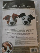 Dog Needle Felting Kit makes 2 Round  Woolies Dimensions 72-73904 