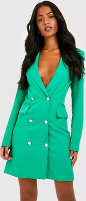Green Tall Blazer Dress Size BNWT UK