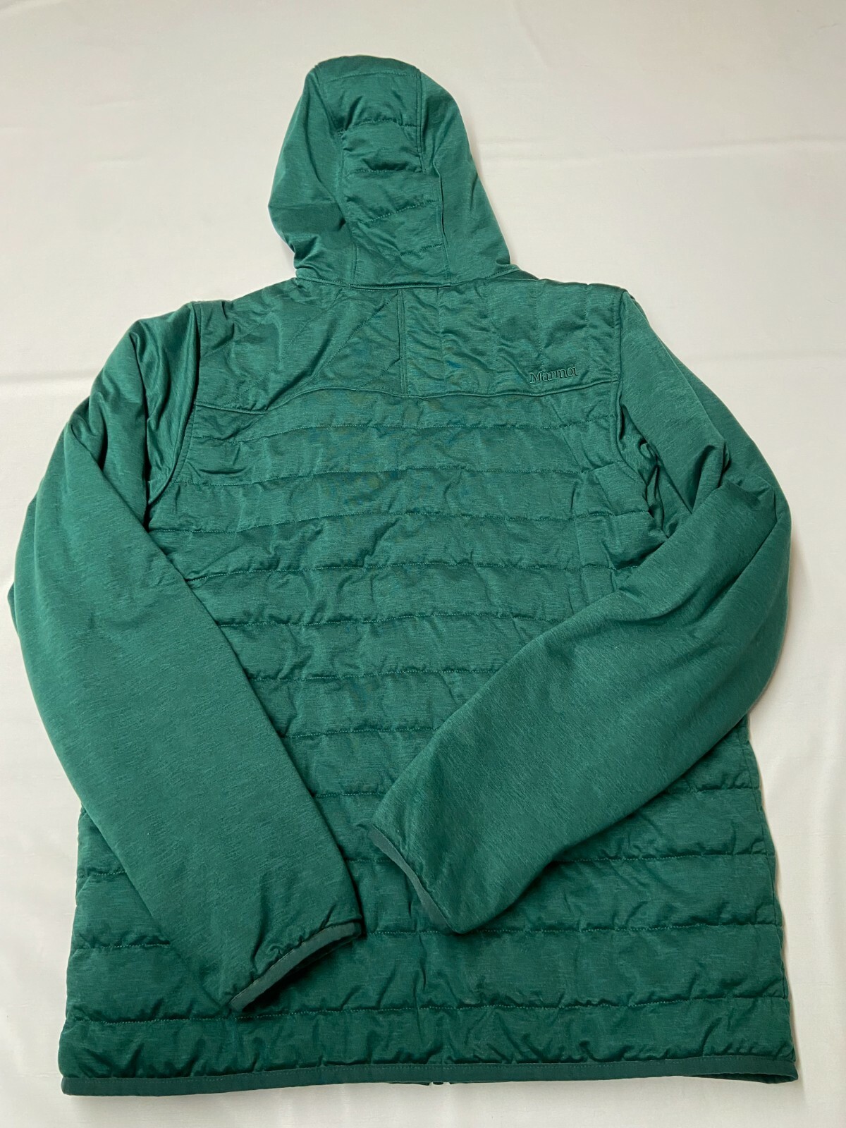 Mens MARMOT Green Mica View Insulated Hoody Jacket Sz… Gem