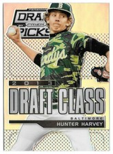 2013 Hunter Harvey Panini Prizm Draft Picks Draft Class Rookie Prizm - Orioles