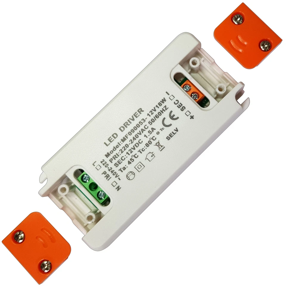 LED Trafo 18 Watt 12V DC Transformator Netzteil driver 12 Volt 18W elektronisch - Bild 3 von 4