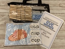 Learning Center Activity Set - CVC Words - Clothespin Learning Center
