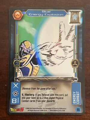 Blue Energy Explosion HOLO FOIL Rare 52 DBZ TCG Limited DRAGON BALL Z SCORE CCG