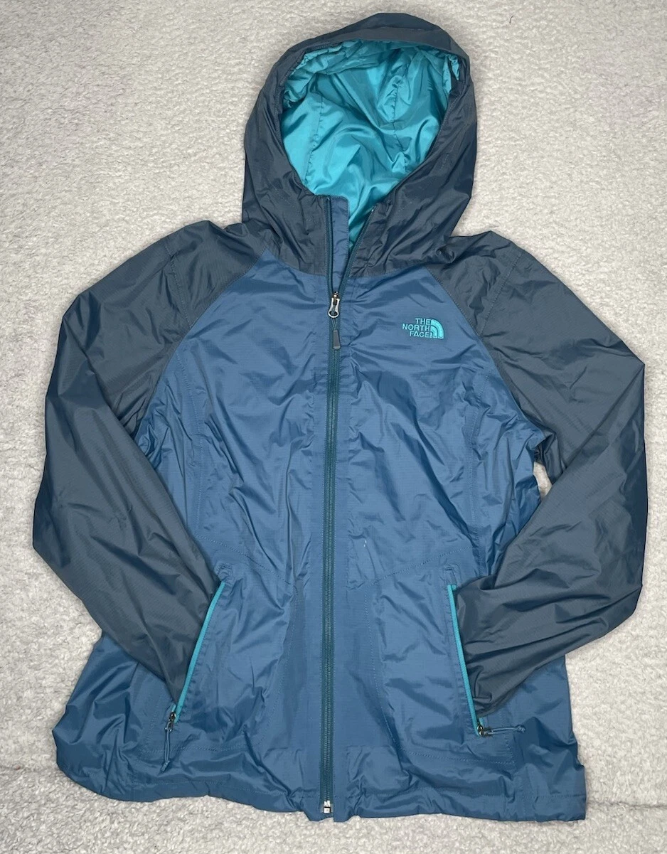 north-face dryvent rain wind hooded full zip jacket