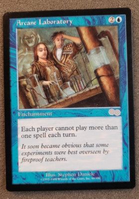 Arcane Laboratory Urza's Saga NM Blue Uncommon MAGIC GATHERING CARD (DS3D1PR)...