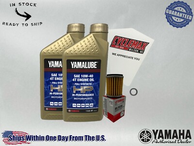 Cyclemax Full Synthetic Oil Change Kit fits 2018-2022 Yamaha YZ450F