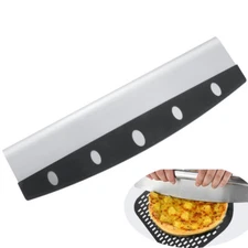 14'' Food Grade Pizza Cutter Stainless Steel Sharp Rocker Blade Kitchen Slicer