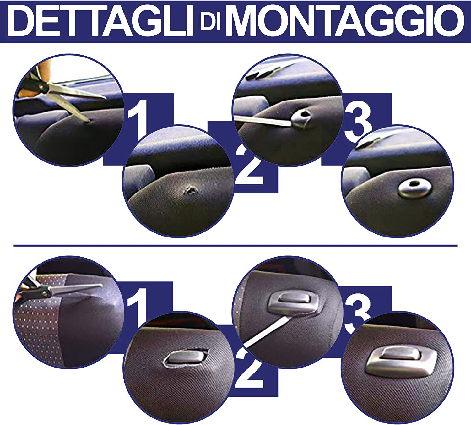 COPRISEDILI - Auto Universali Ls09 Set per Anteriori e Posteriori No Suv - Miniatura 2