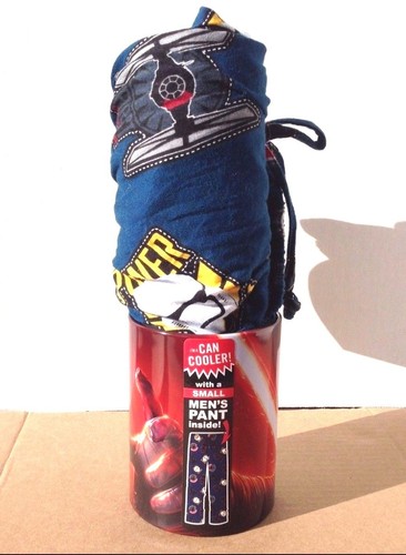 Disney Star Wars Men's Lounge Pants Pajamas with Bonus Metal Drink Coozie - Picture 3 of 5