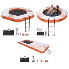 Uimoso Inflatable Floating Dock 8' 10' 8.5' 15'x6.5' w/ Bag Ladder Mesh Pool